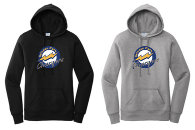 Ladies Fleece Pullover Hooded Sweatshirt - Science Park Chargers