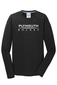 "Plymouth" Port & Company® Long Sleeve Performance Tee- Plymouth Hockey