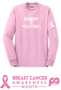 (BCA) Cotton/Poly Long Sleeve T-Shirt - Ramsey Volleyball