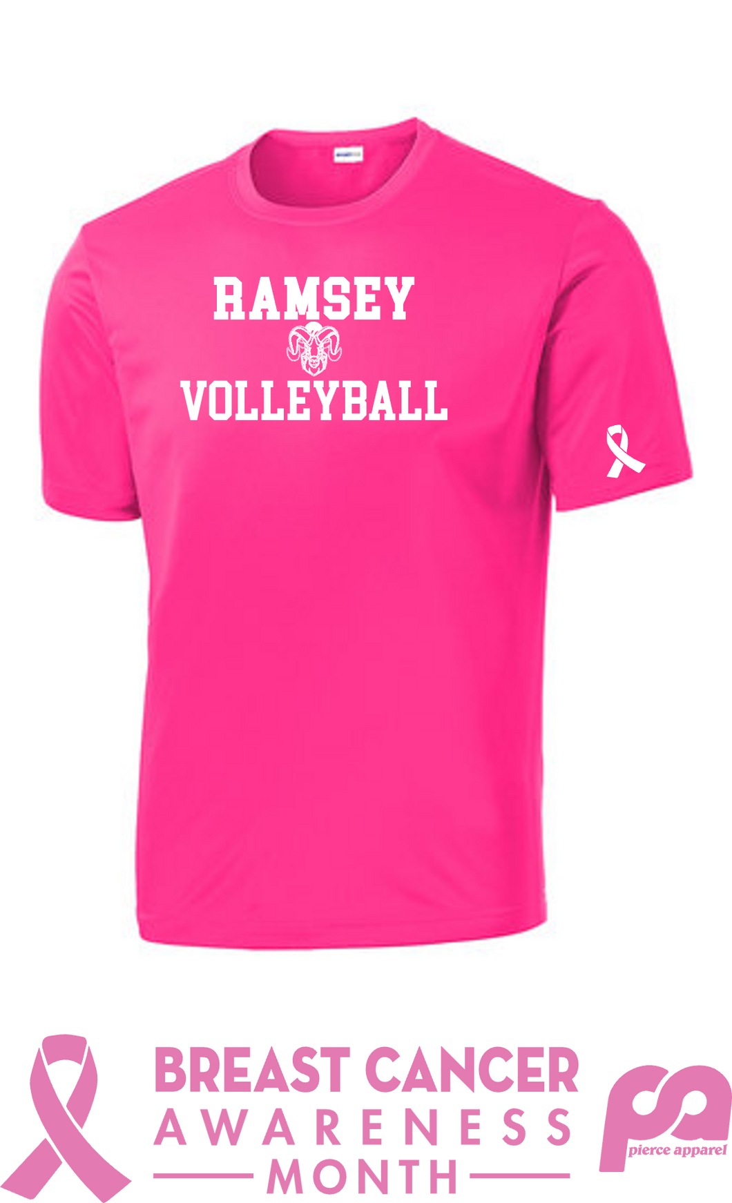(BCA) Sport-Tek® PosiCharge® Competitor™ Tee - Ramsey Volleyball