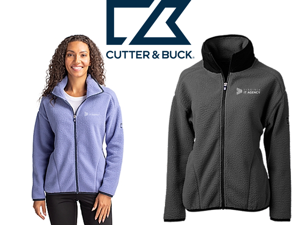 *Cutter & Buck Cascade Eco Sherpa Womens Fleece Jacket-Virginia IT Agency