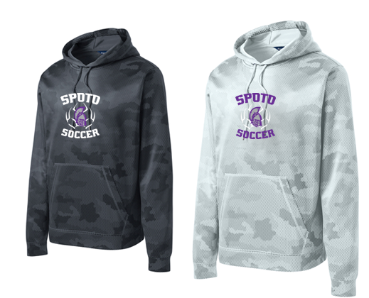 Sport-Tek® Sport-Wick® CamoHex Fleece Hooded Pullover-Spoto Girls Soccer
