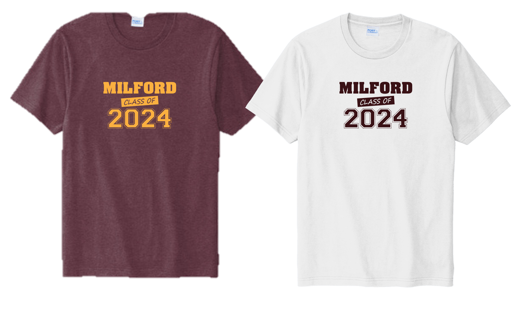 Cotton Tee – Milford Class of 2024