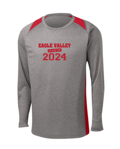 Sport-Tek® Long Sleeve Heather Colorblock Contender™ Tee - Eagle Valley Class of 2024