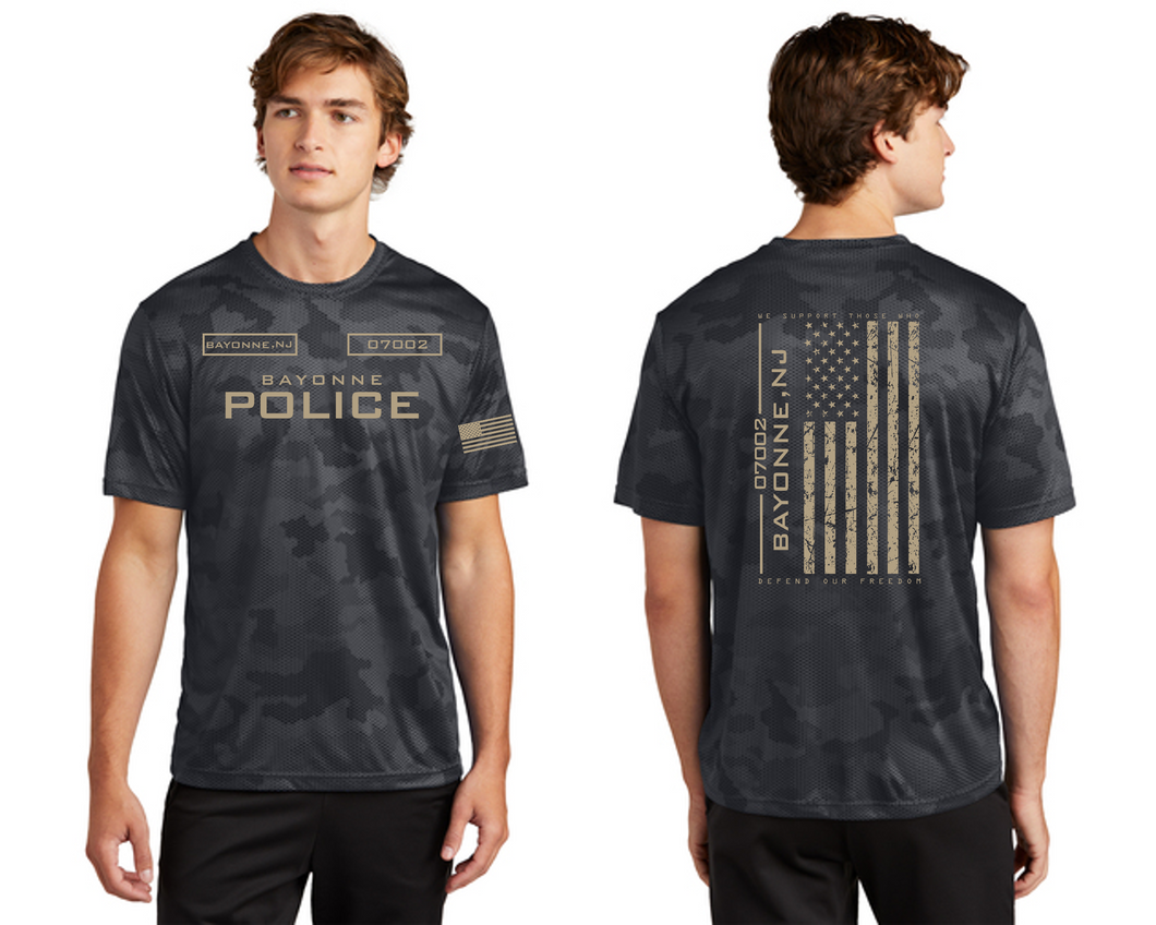 CamoHex T Shirt - Bayonne Police Salute to Service