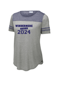 Sport-Tek ® Ladies PosiCharge ® Tri-Blend Wicking Fan Tee - Windermere Class of 2024