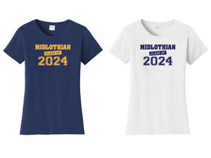District ® Women’s Perfect Weight ® Tee - Midlothian Class of 2024