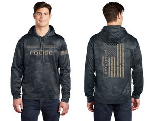 CamoHex Fleece Hooded Pullover - Bayonne Police Salute to Service