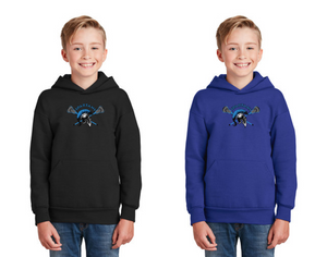 Hanes® - Youth EcoSmart® Pullover Hooded Sweatshirt - CT Spartans Lacrosse