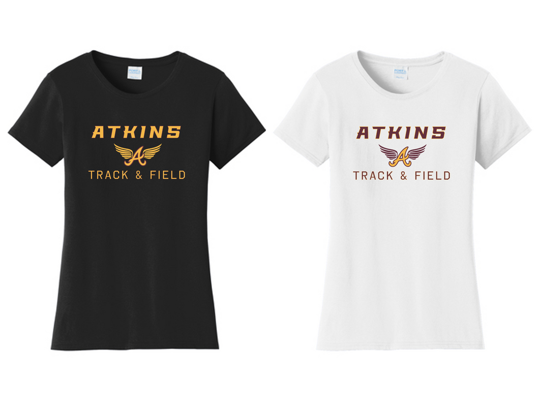 Ladies Cotton Tee – Atkins Track & Field