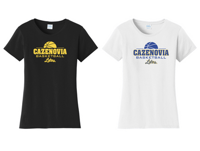 Ladies Cotton Tee – Cazenovia Basketball
