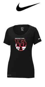 Nike Ladies Dri-FIT Cotton/Poly Scoop Neck Tee- WHIPPANY PARK VOLLEYBALL