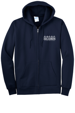 Adult Full-Zip Hooded Sweatshirt - Acorn School