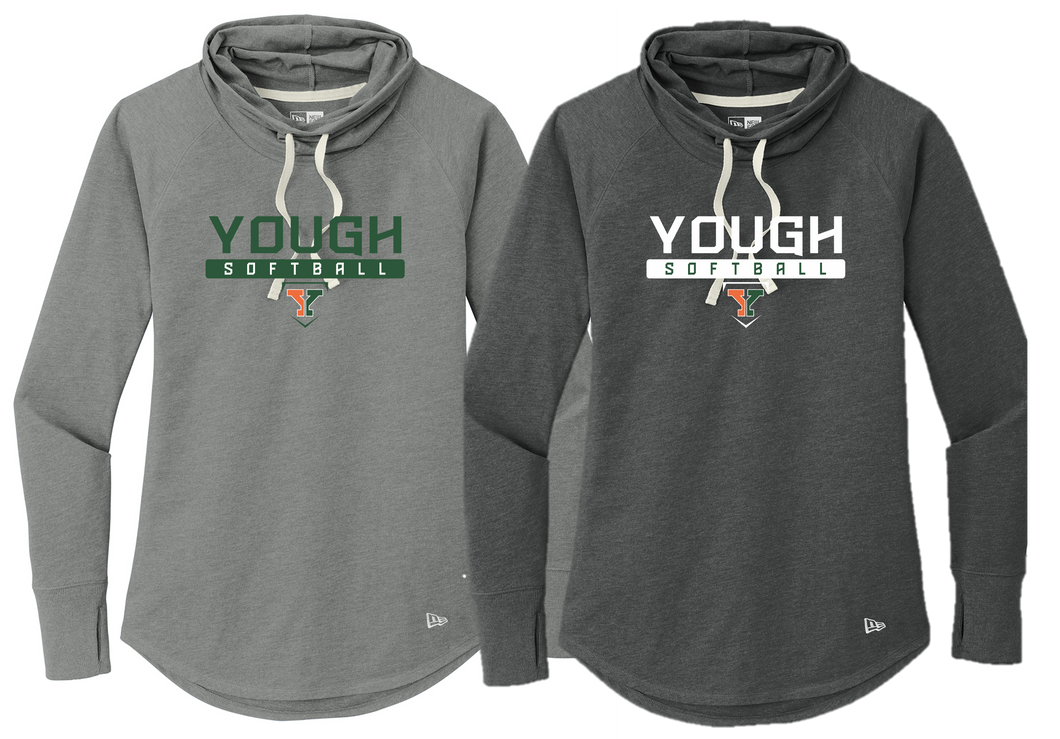 New Era - Ladies Sueded Cotton Blend Cowl Tee - Yough Softball