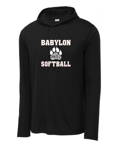 Tri-Blend Wicking Long Sleeve Hoodie - Babylon JV Softball