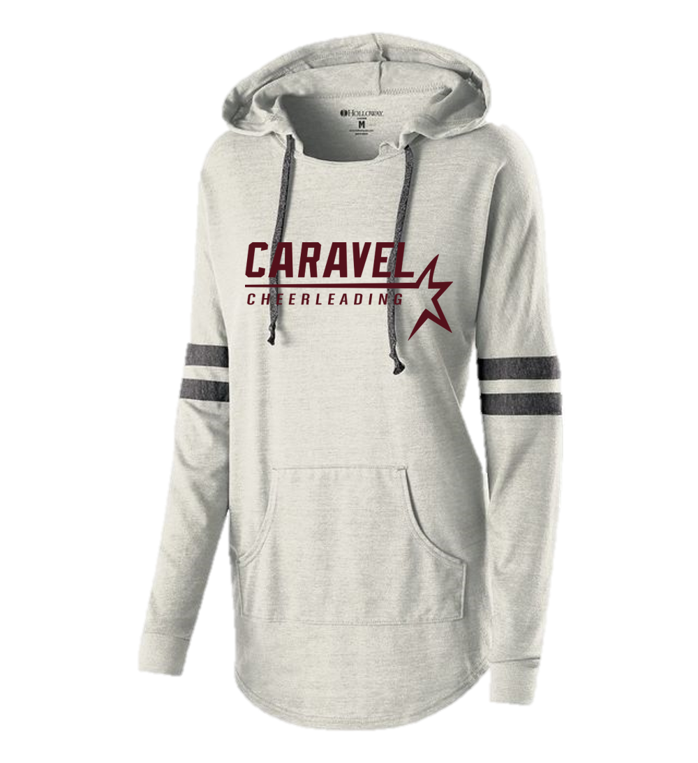 LADIES HOODED LOW KEY PULLOVER - Caravel Academy Cheer