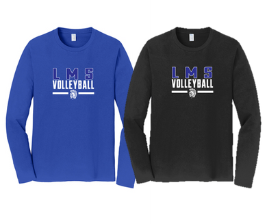 Fan Long Sleeve Tee - Adult - Lewis Mills Volleyball