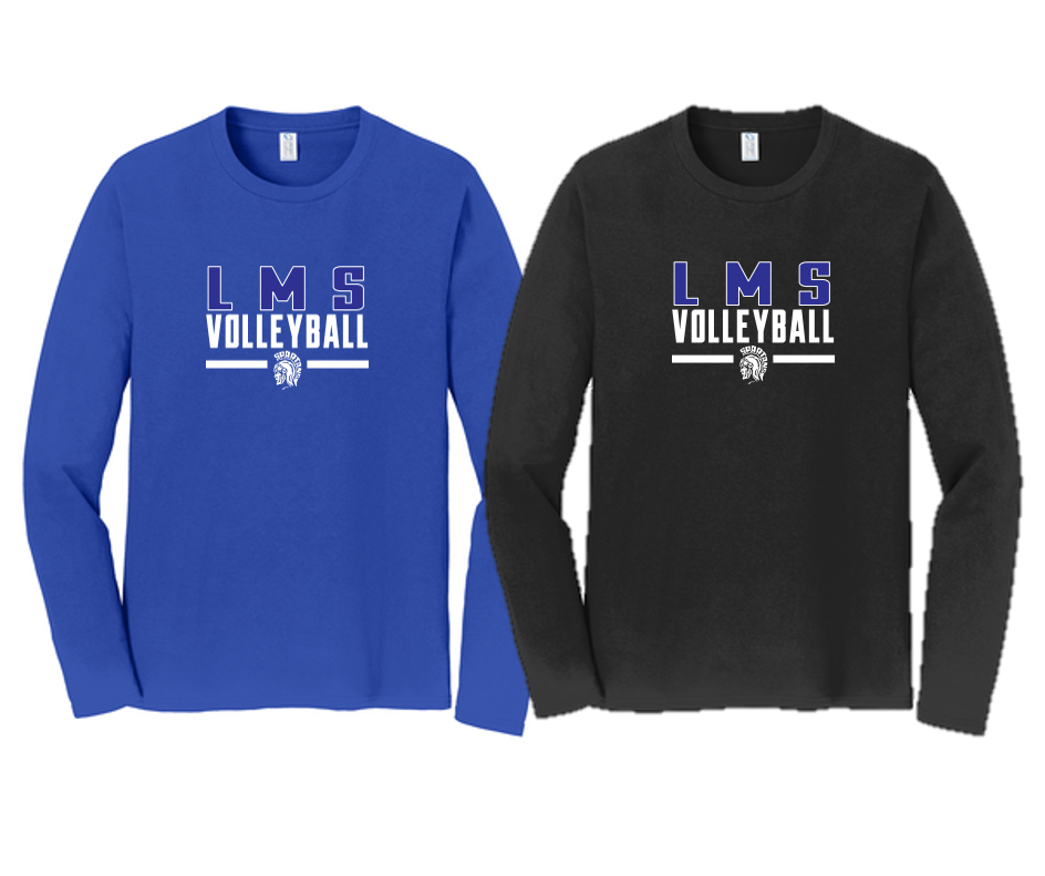 Fan Long Sleeve Tee - Adult - Lewis Mills Volleyball