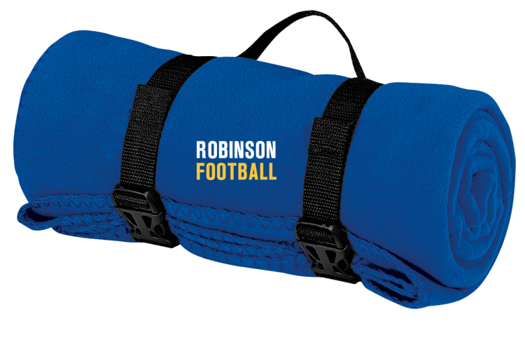 *Fleece Blanket with Strap - Robinson Football
