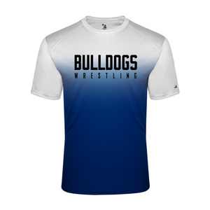 Ombre Performance Tee (Adult/Youth Sizes) - Bulldogs Wrestling