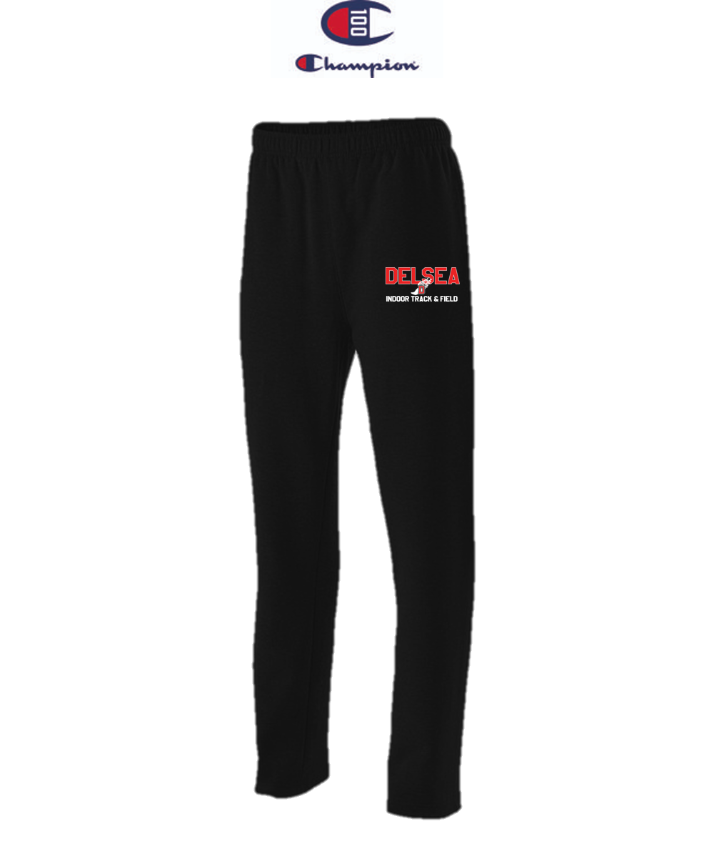 Champion Adult Open-Bottom Fleece Pant with Pockets - Delsea Indoor Track