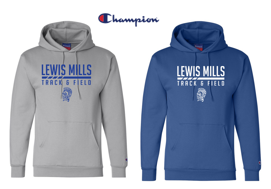 Champion Hooded Sweatshirt - Adult - Lewis Mills Track