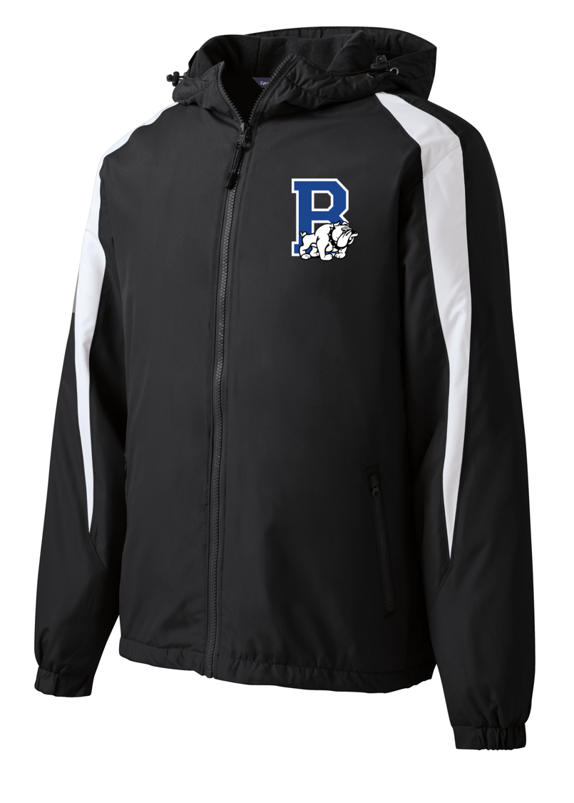 Fleece-Lined Colorblock Jacket (Adult/Youth Sizes) - Bulldogs Wrestling