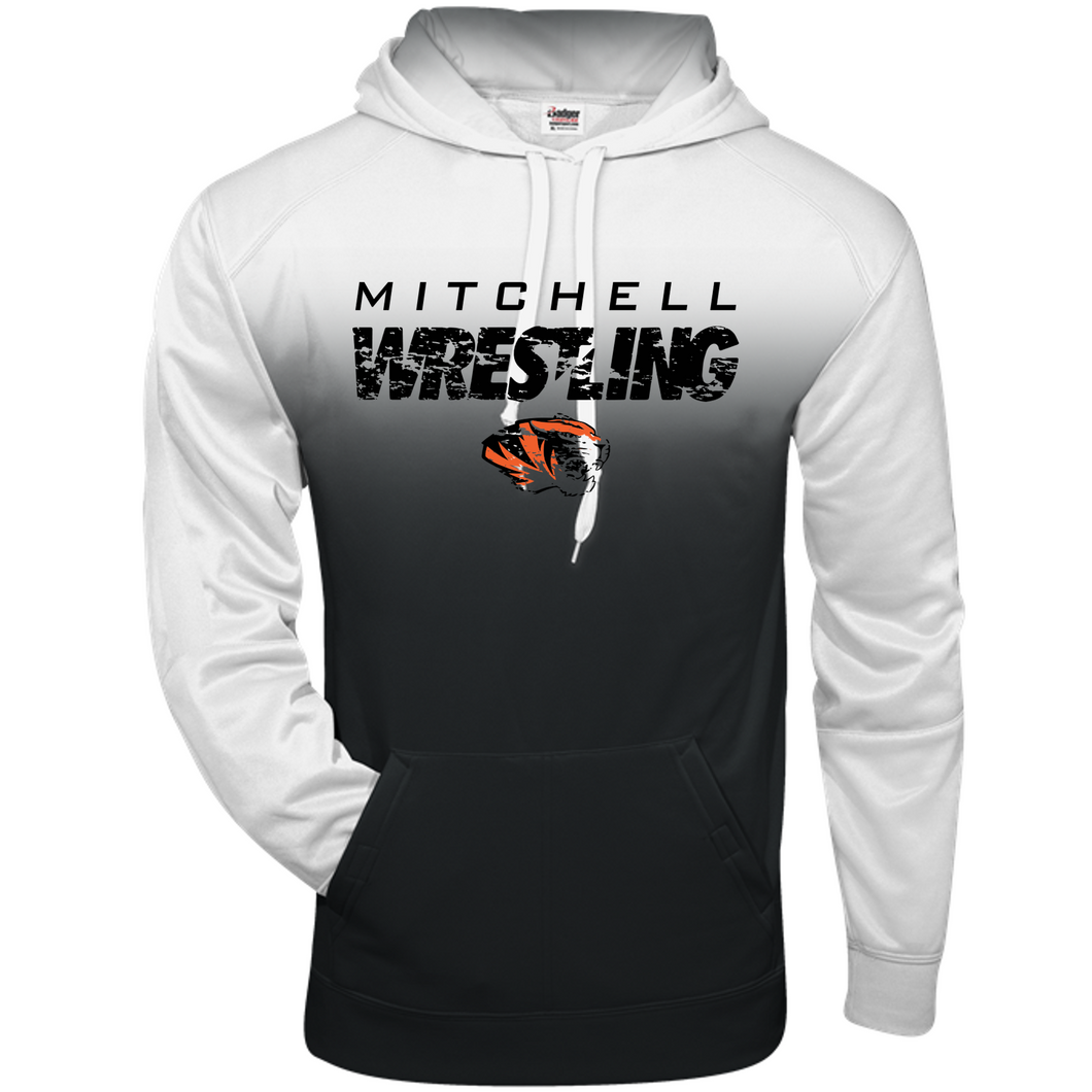 Ombre Hoodie - Mitchell Tigers Wrestling