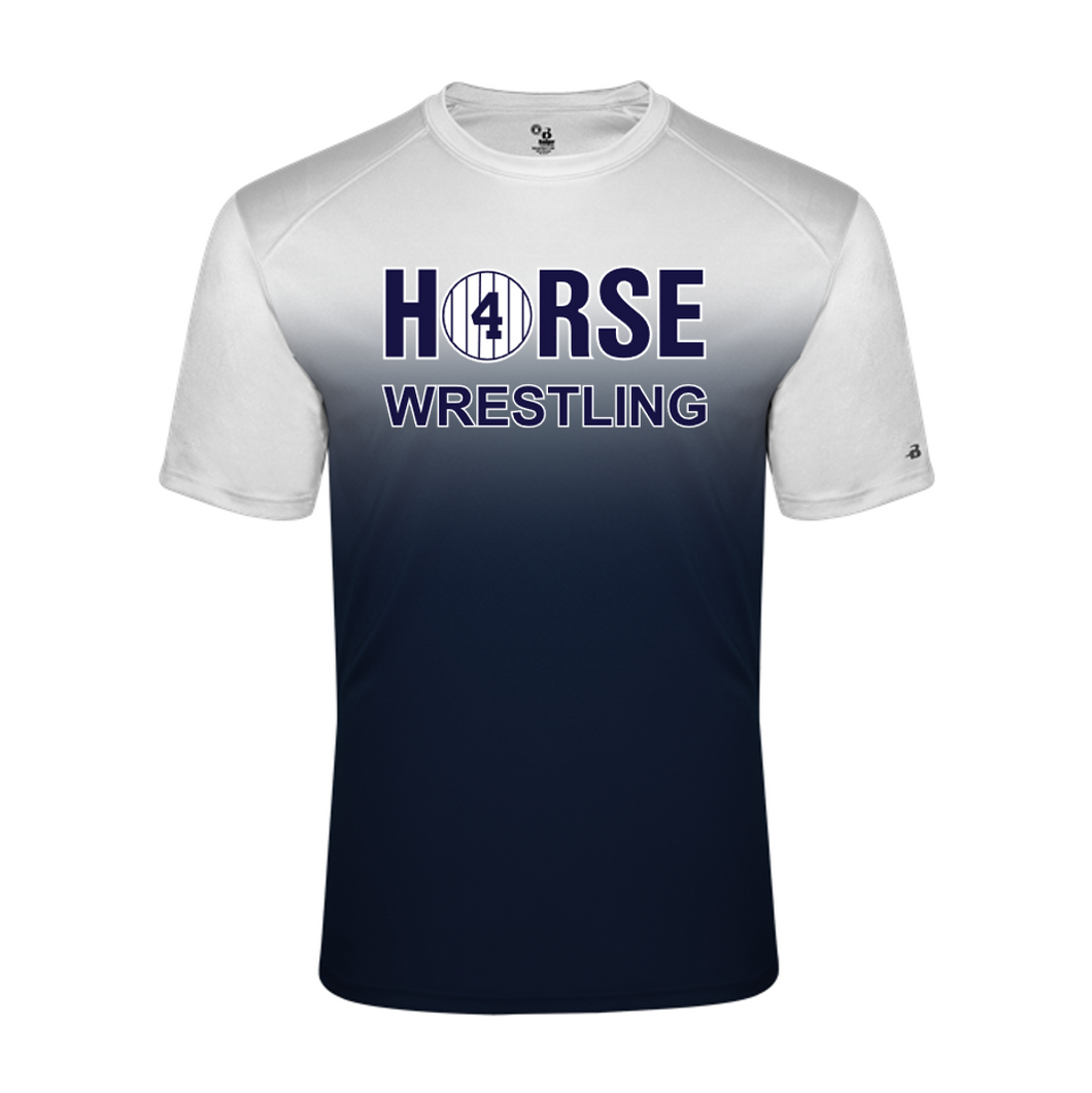 Ombre Performance Tee (Adult/Youth Sizes) - Iron Horse Wrestling