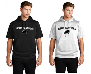 Fleece Short Sleeve Hooded Pullover - Iselin Panthers