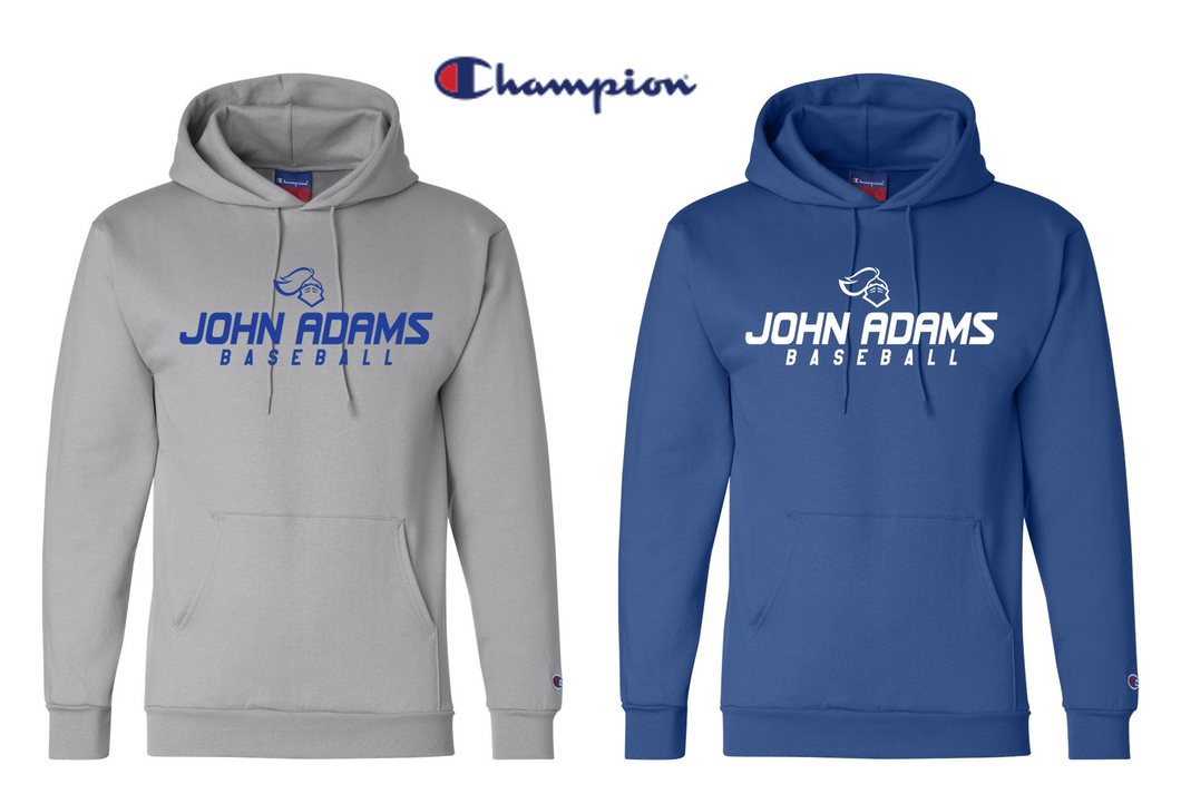 Champion Hooded Sweatshirt - Adult - John Adams MS Baseball