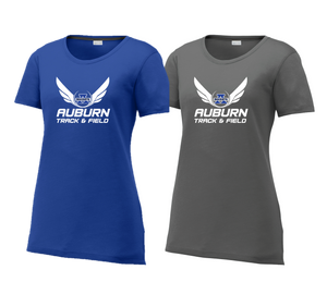 LADIES Competitor Cotton Touch Scoop Neck Tee - Auburn Track & Field