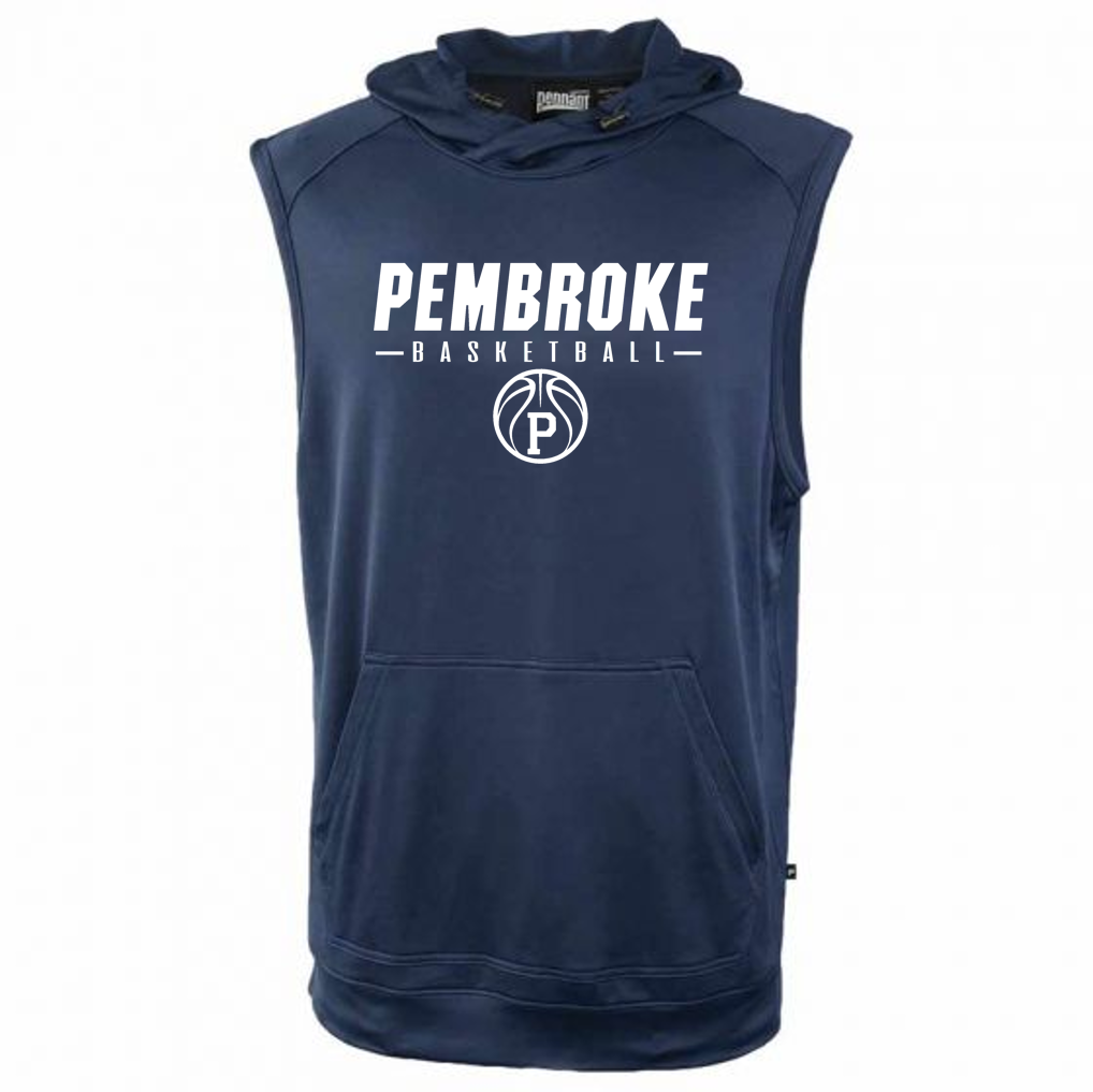 sleeveless crossover hoodie - Pembroke Basketball