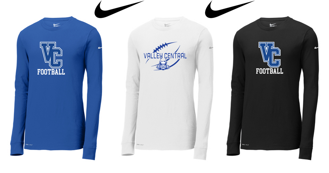 Nike Dri-FIT Long Sleeve - Adult - Valley Central Football
