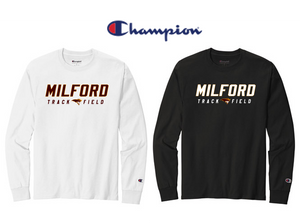 Champion Heritage 5.2-Oz Long Sleeve - Adult - Milford Track & Field