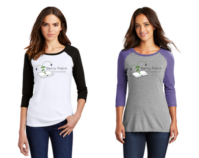 Women’s Perfect Tri 3/4-Sleeve Raglan - Berry Patch Early Learning Center