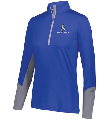 LADIES HYBRID PULLOVER - GREEN RUN TRACK AND FIELD