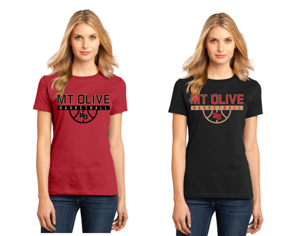 Ladies Perfect Weight Tee - Mt Olive Basketball