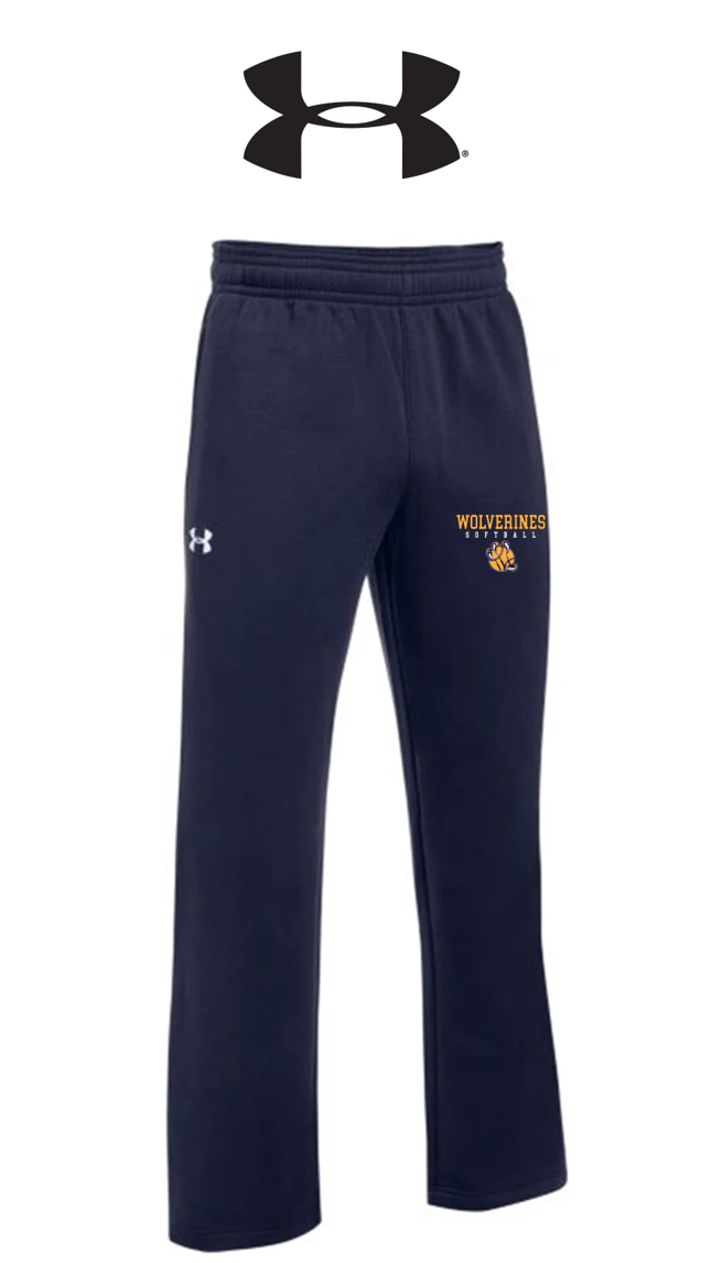 UA Hustle Fleece Pants - Adult - Godwin Heights Softball