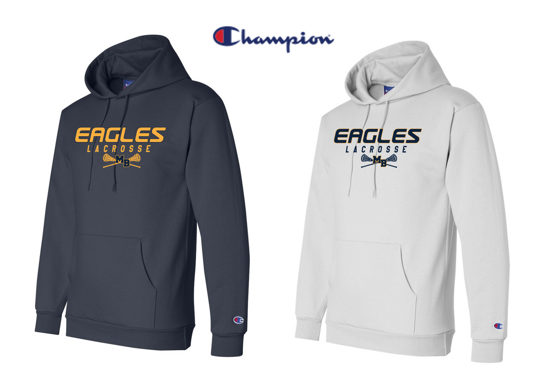 Champion Double Dry Eco Hooded Sweatshirt - Adult - Mt Bethel Lacrosse