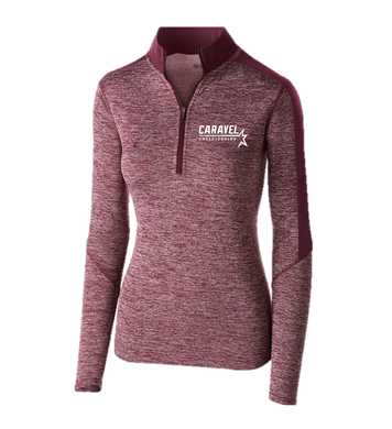 LADIES ELECTRIFY 1/2 ZIP PULLOVER - Caravel Academy Cheer