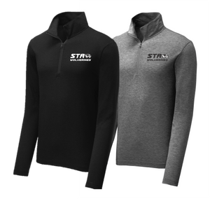 Tri-Blend Wicking 1/4-Zip Pullover - St. Francis of Assisi