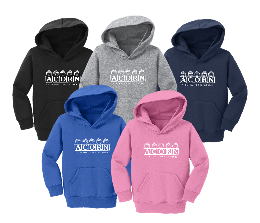 TODDLER Pullover Hooded Sweatshirt - Acorn School